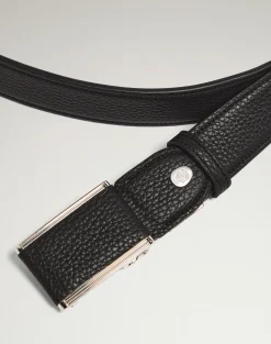 35Mm Automatic Reed Buckle Grain Leather Belt