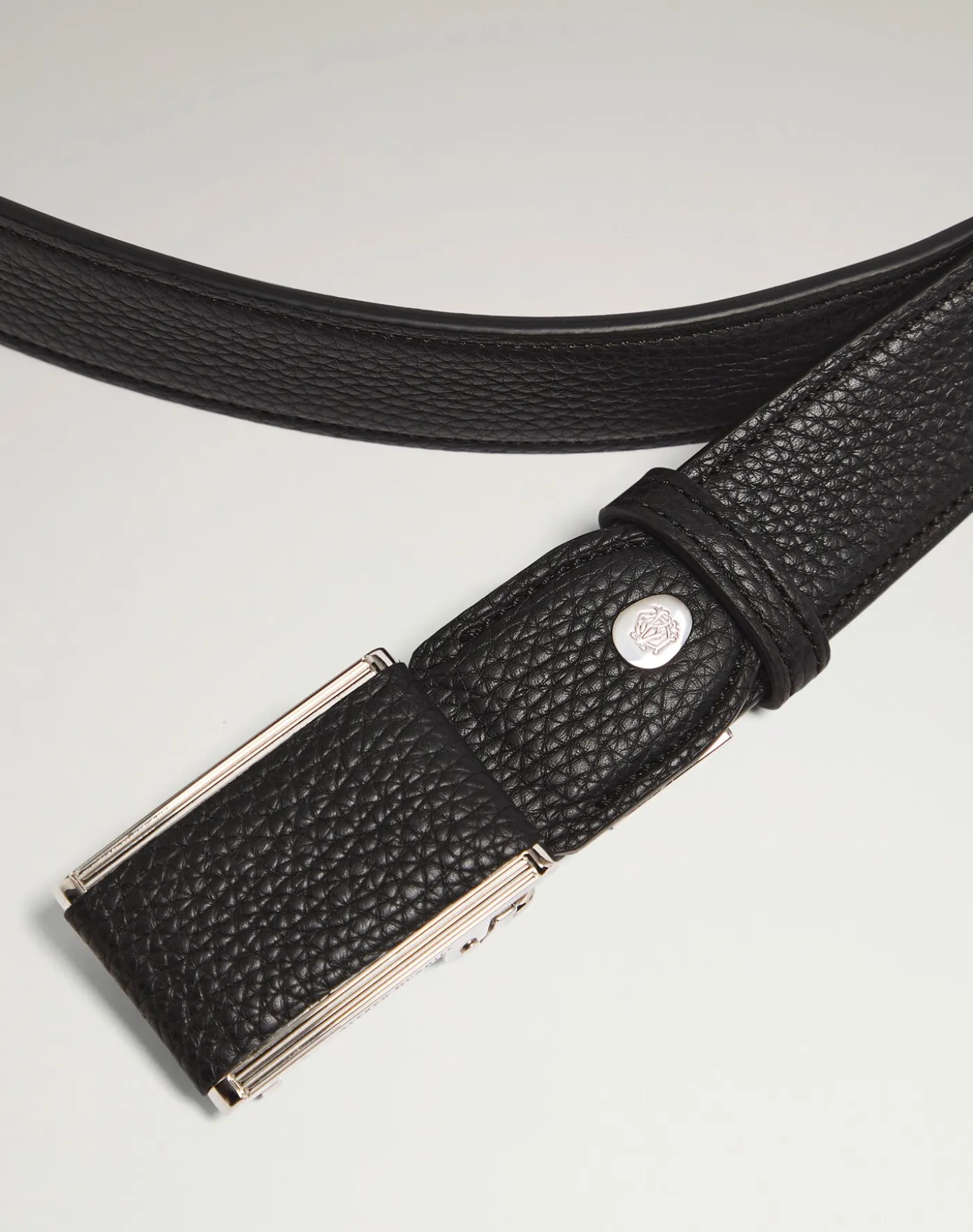 35Mm Automatic Reed Buckle Grain Leather Belt