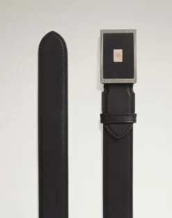 32mm Automatic Reed Buckle Smooth Leather Belt