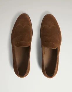 Mount Wingtip Suede Loafers