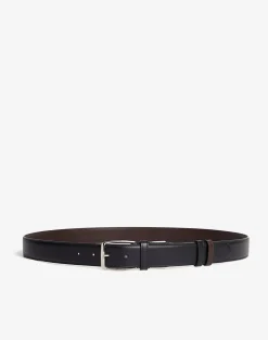Reversible 32mm Rectangular Smooth Leather Belt