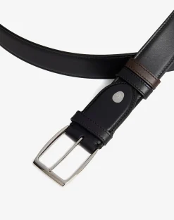 Reversible 32mm Rectangular Smooth Leather Belt