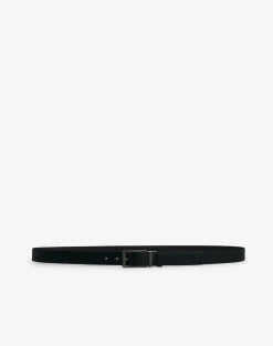 Reversible 30mm Rounded Roller Buckle Chassis Leather Belt