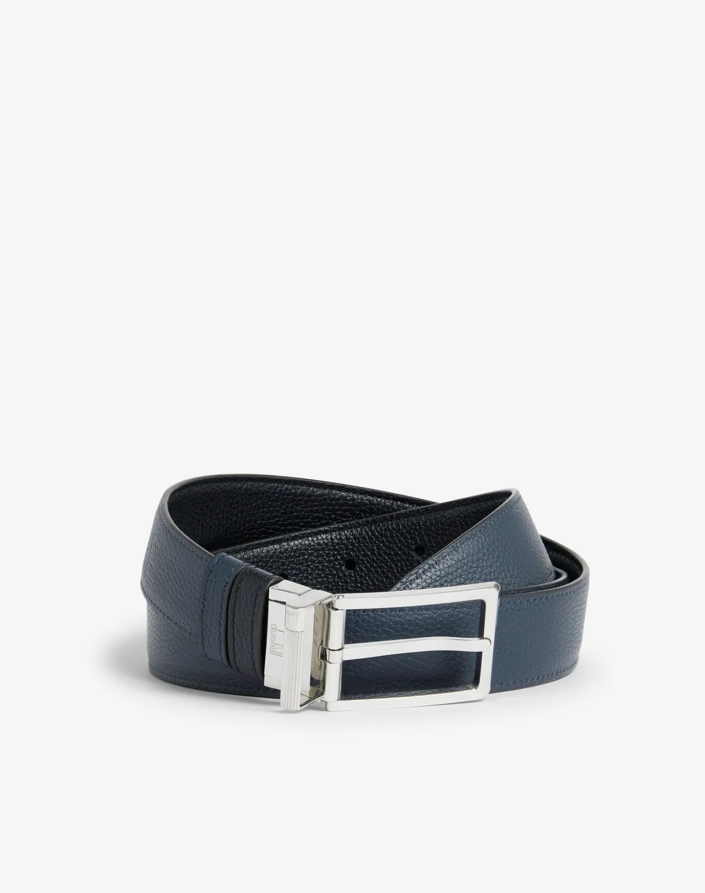 Reversible 30mm Rounded Roller Buckle Grain Leather Belt