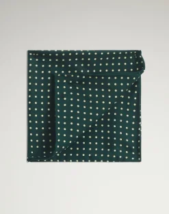Screen Printed Polka Dot Pocket Square
