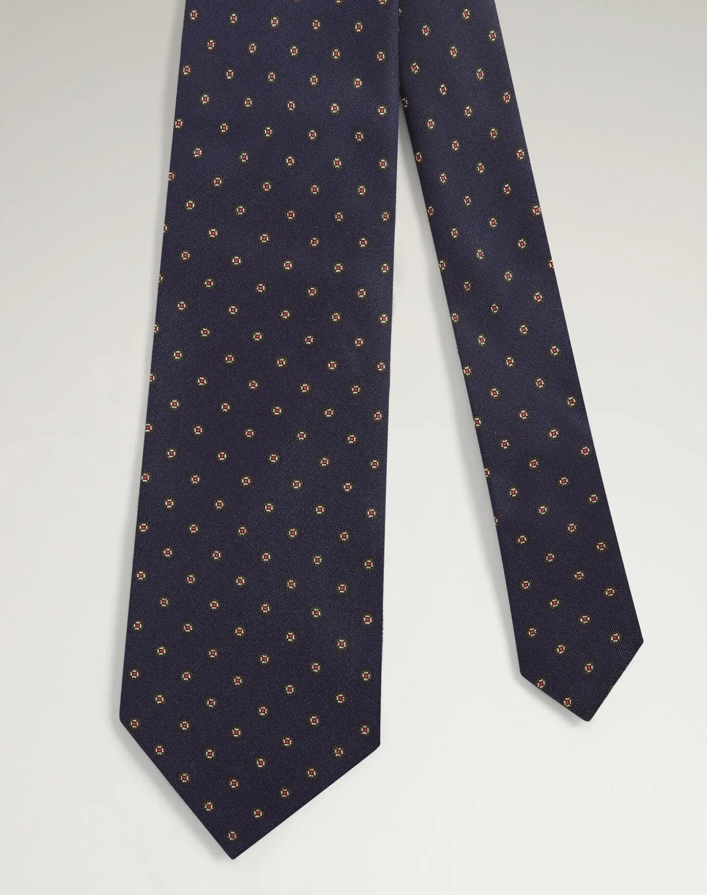 Silk Circular Medallion Printed Tie