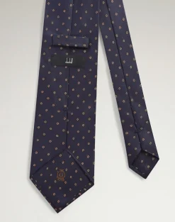 Silk Circular Medallion Printed Tie