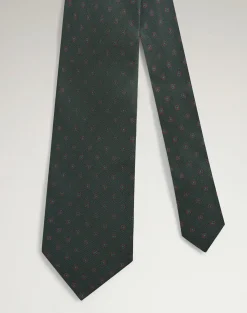 Silk Circular Medallion Printed Tie