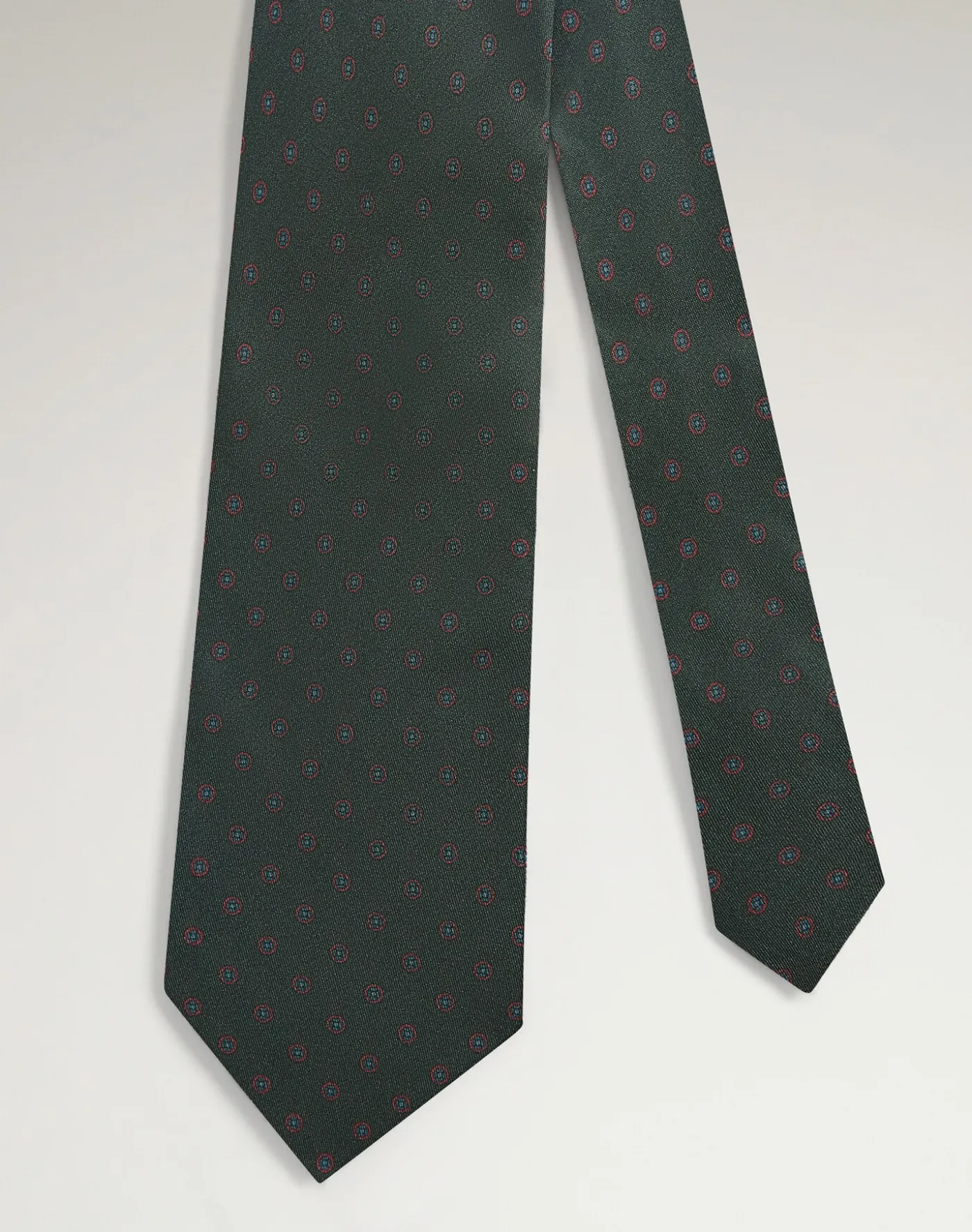 Silk Circular Medallion Printed Tie