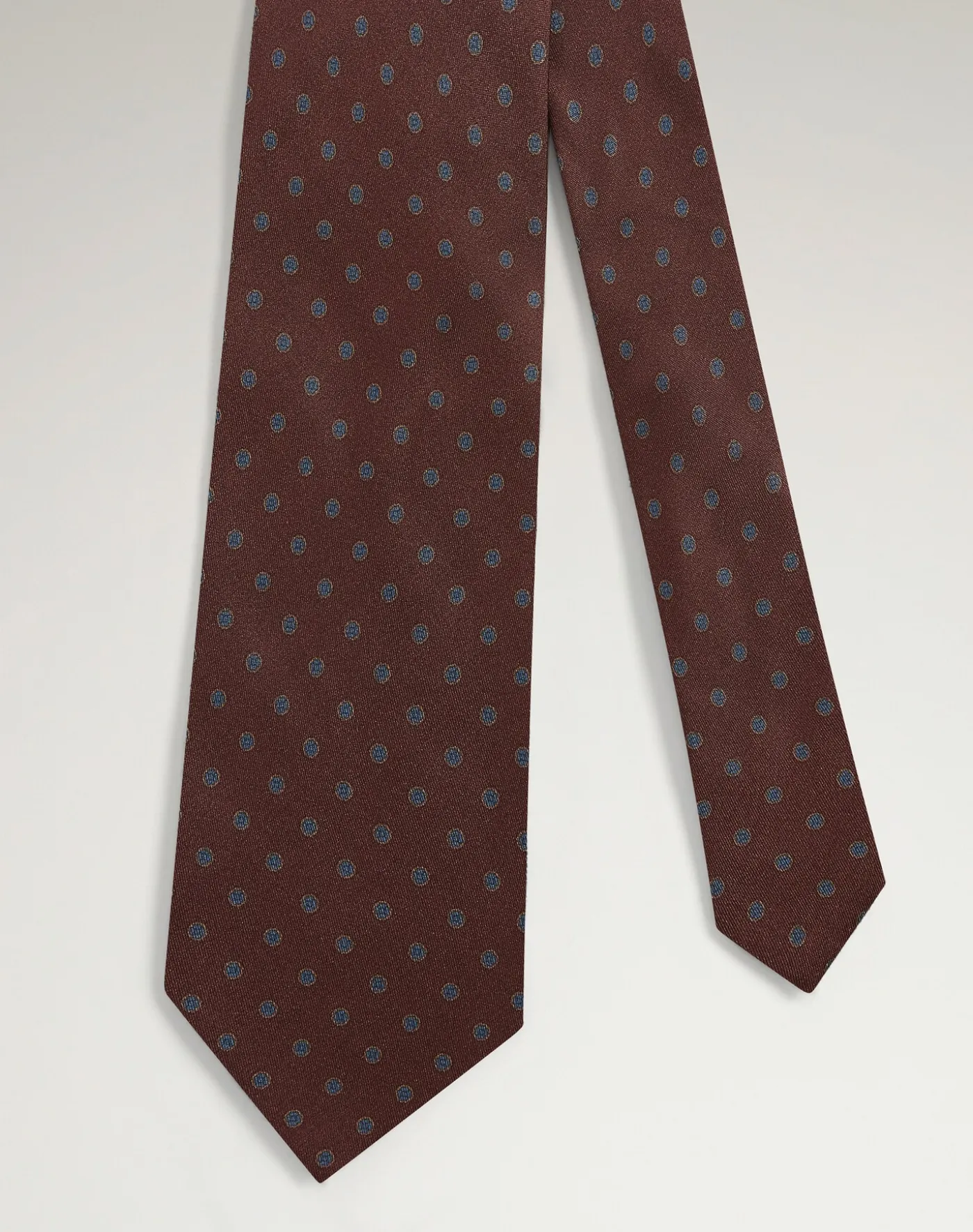 Silk Circular Medallion Printed Tie