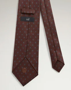 Silk Circular Medallion Printed Tie