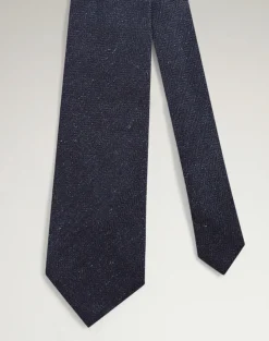 Silk Cotton Herringbone Woven Tie