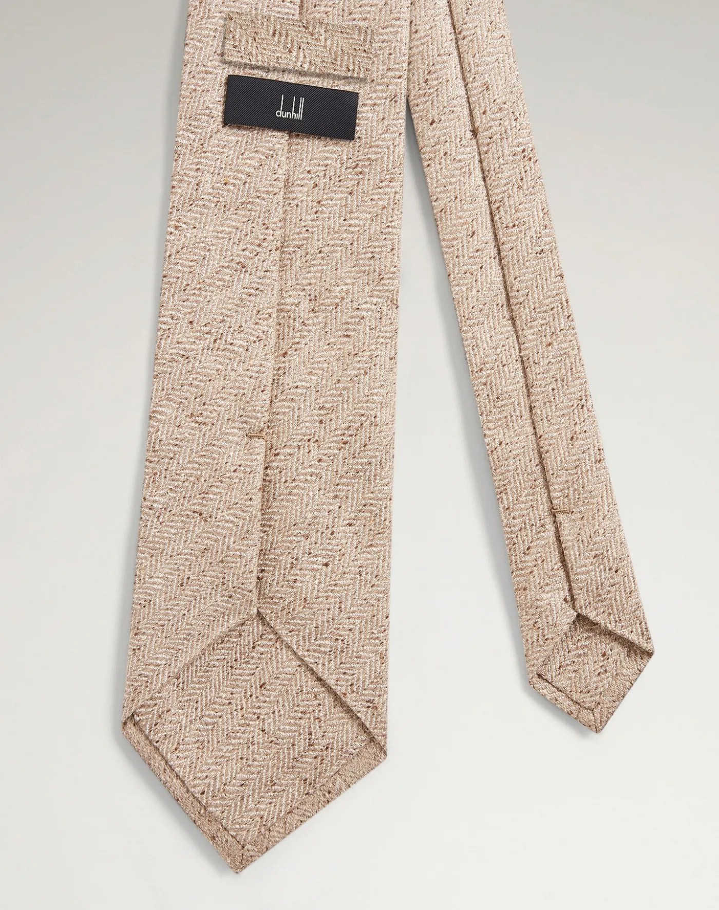 Silk Cotton Herringbone Woven Tie