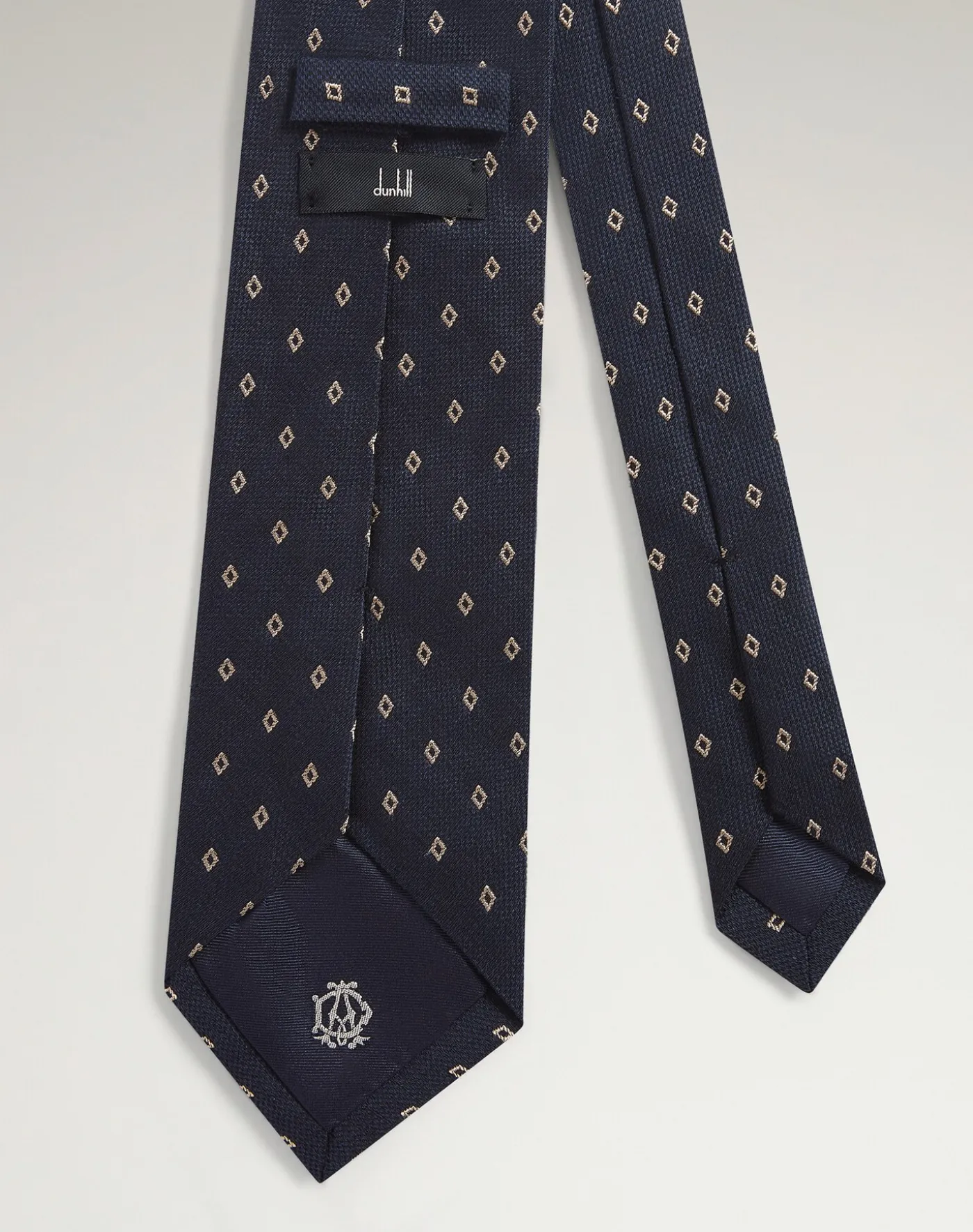 Silk Diamond Motif Woven Tie