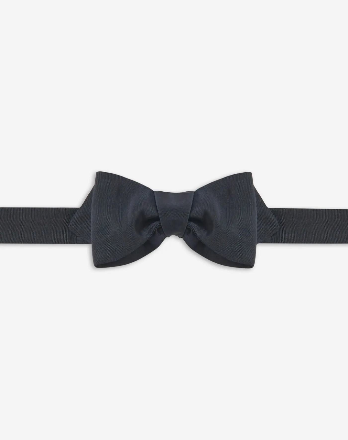 Silk Faille Pointed Butterfly Self Bow-Tie
