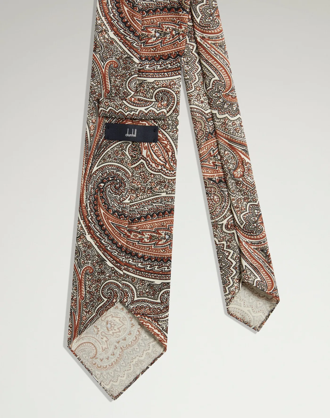 Silk Hand Screen Printed Paisley Tie