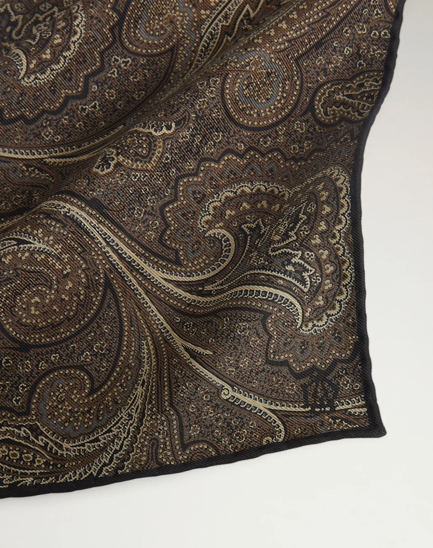Silk Large Paisley Pocket Square