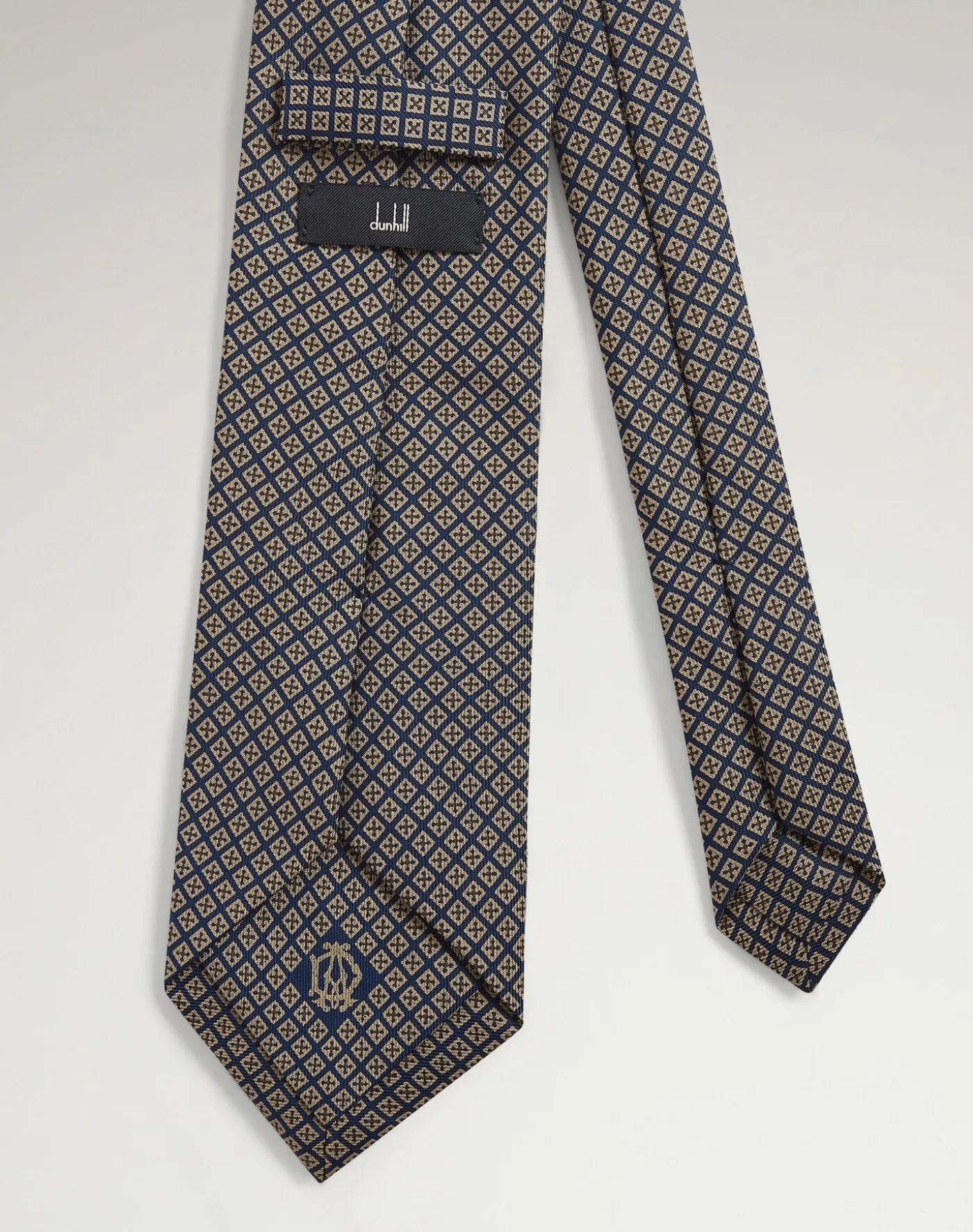 Silk Micro Diamond Neats Screen Printed Tie