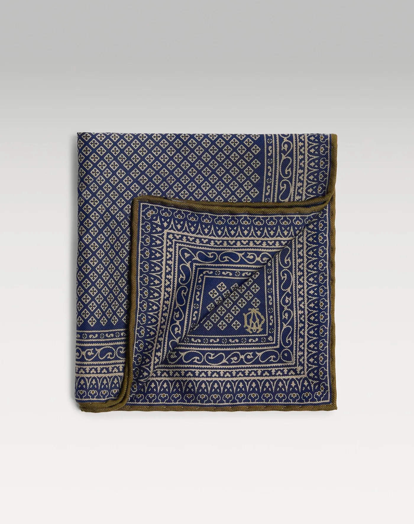 Silk Micro Diamond Neats Screen Printed Pocket Square
