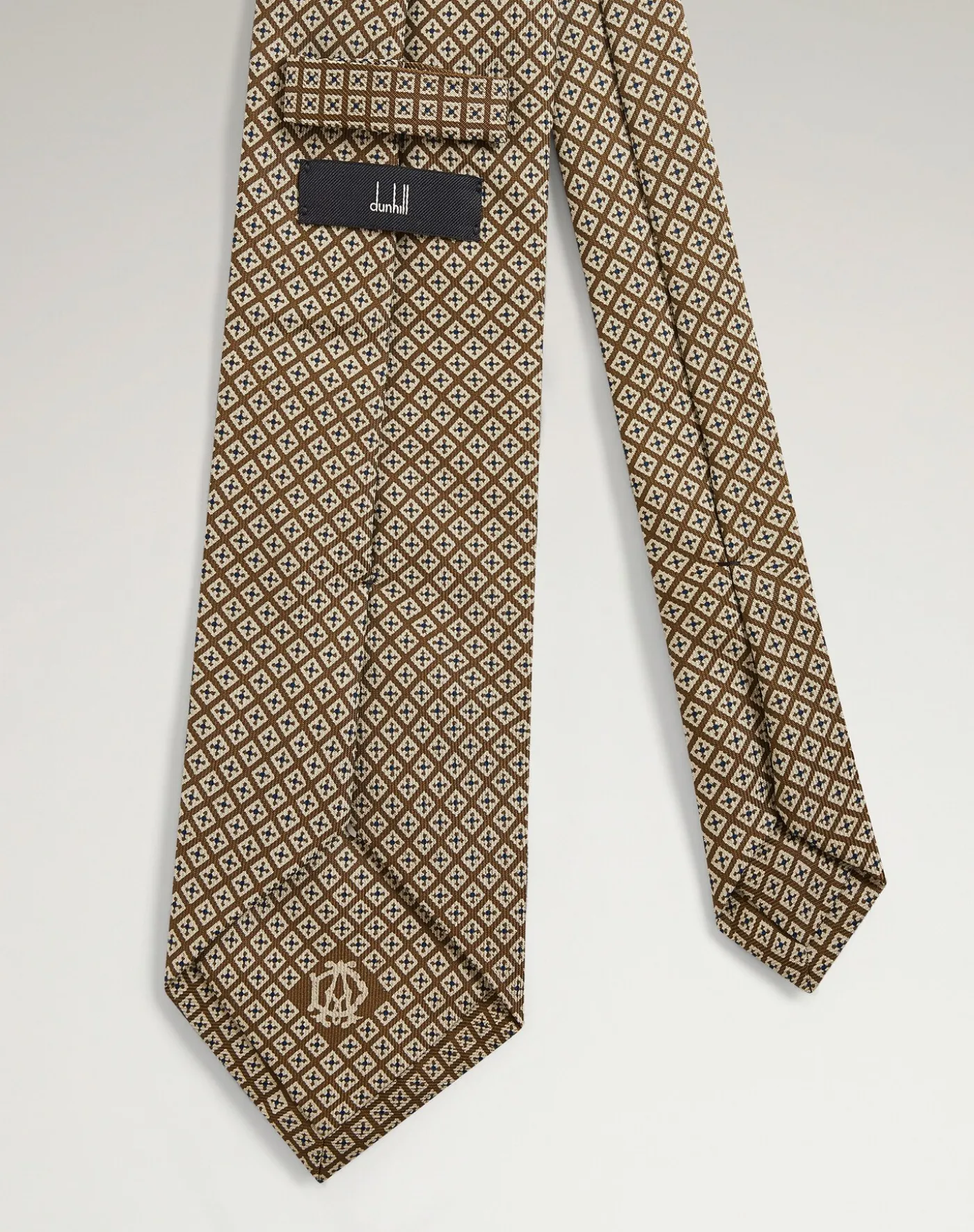 Silk Micro Diamond Neats Screen Printed Tie