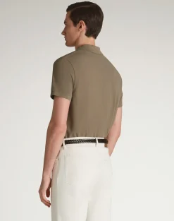 Silk Pique Short Sleeve Polo
