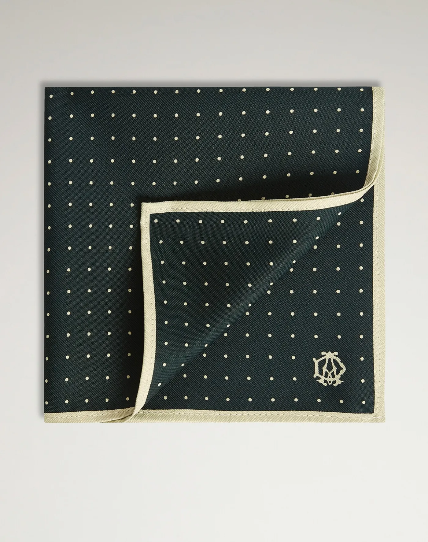 Silk Polka Dot Screen Printed Pocket Square
