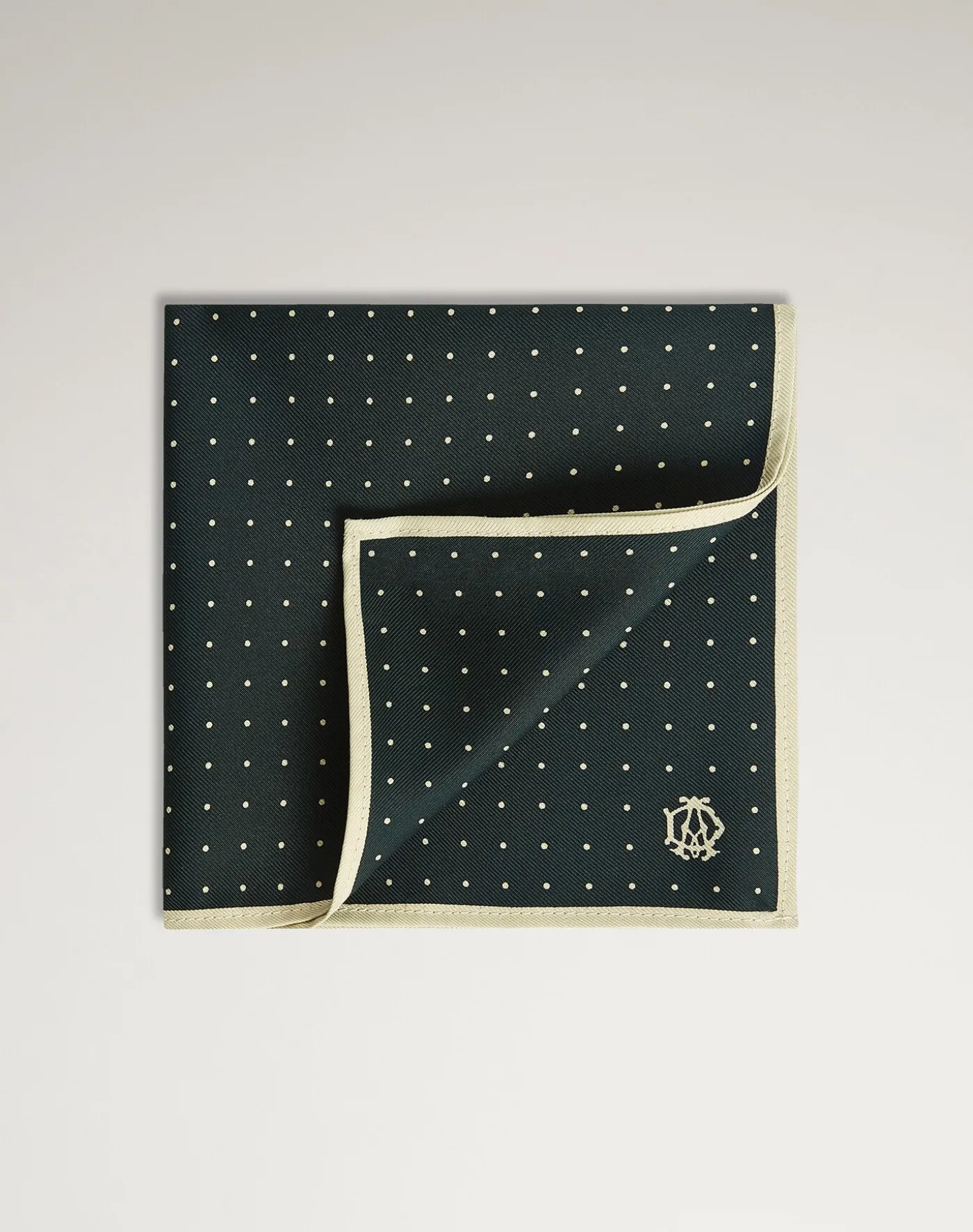 Silk Polka Dot Screen Printed Pocket Square