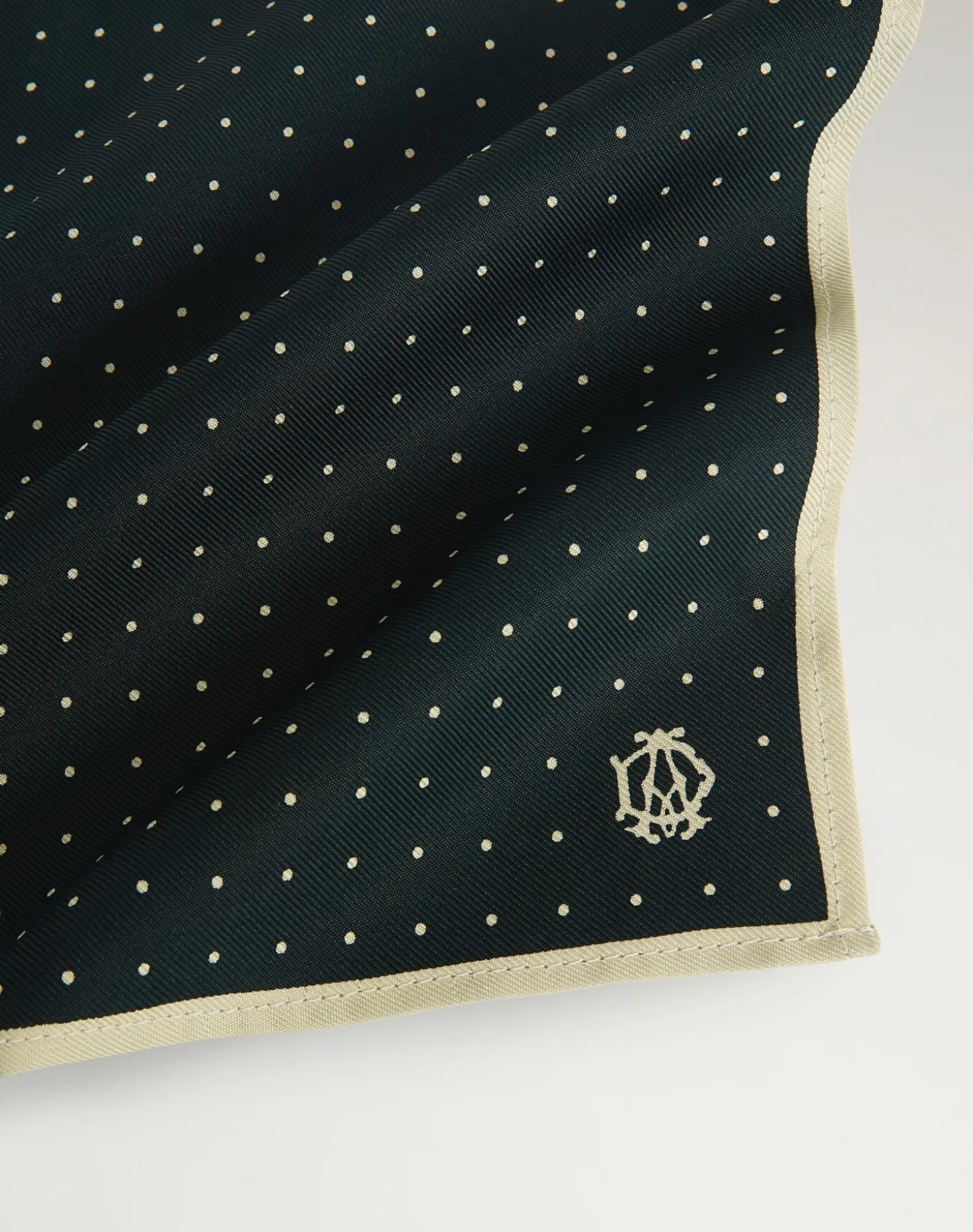 Silk Polka Dot Screen Printed Pocket Square
