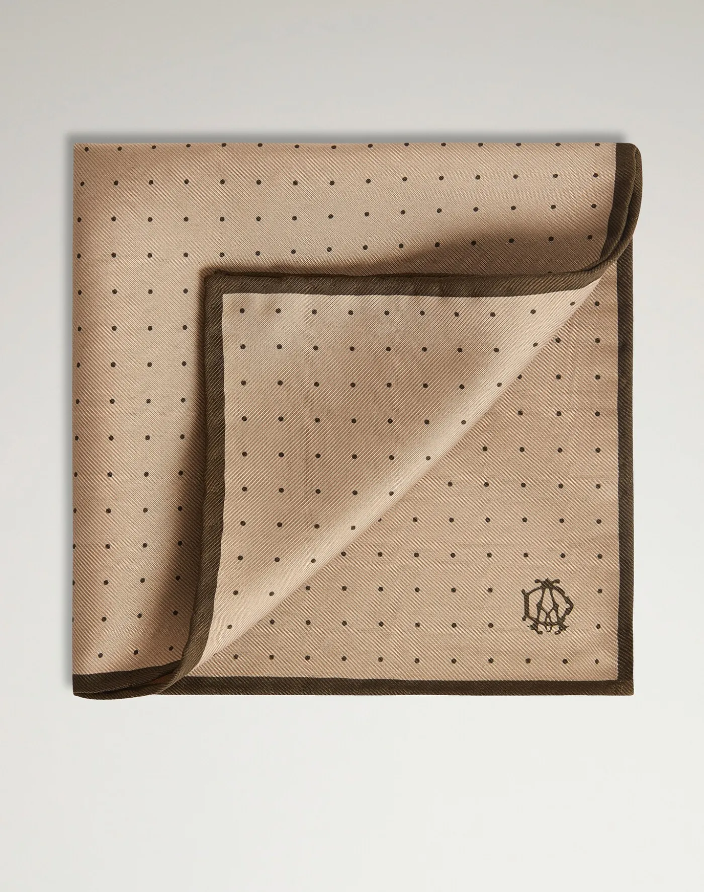 Silk Polka Dot Screen Printed Pocket Square