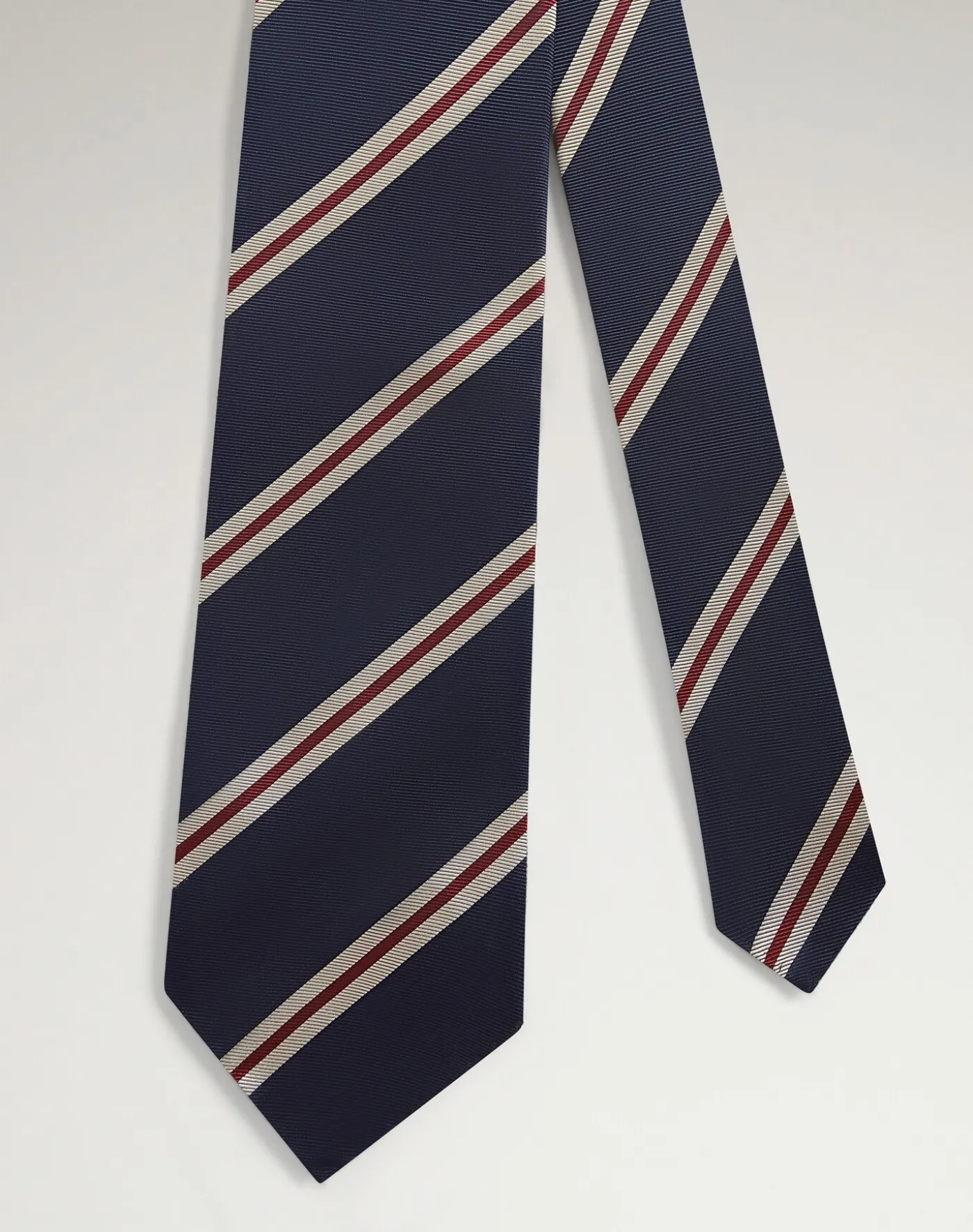 Silk Regimental Stripe Woven Tie
