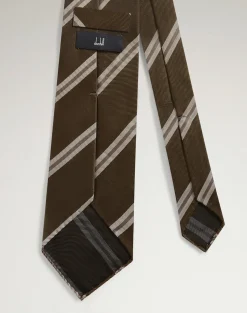 Silk Regimental Stripe Woven Tie