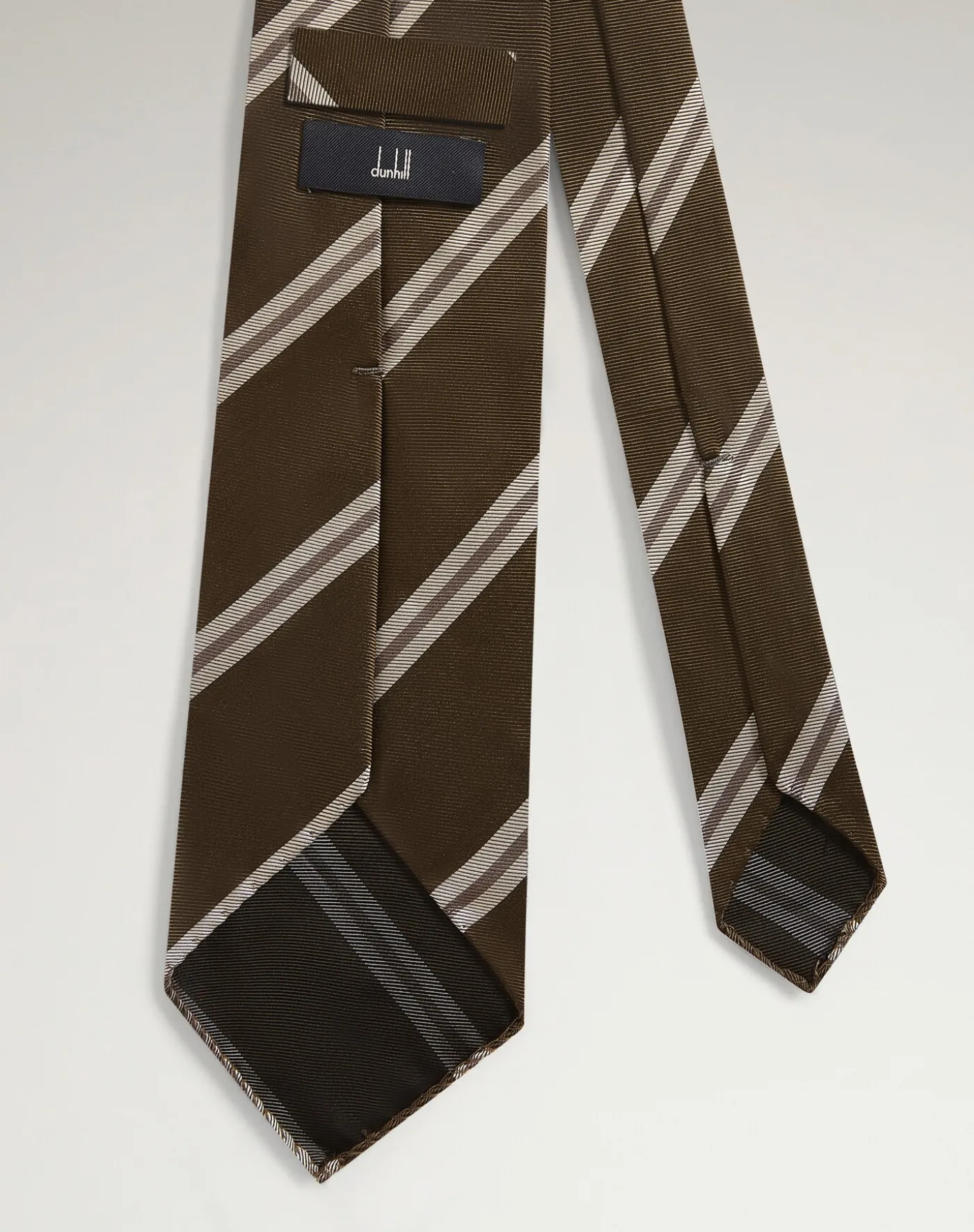 Silk Regimental Stripe Woven Tie