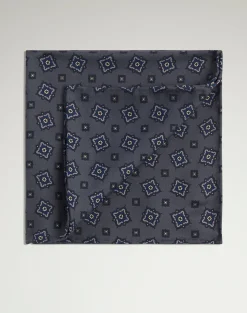 Silk Scattered Medallion Pocket Square