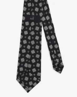 Silk Scattered Medallion Printed Tie