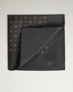 Silk Square Floral Neats Pocket Square