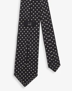 Silk Square Motif Printed Tie