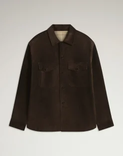 Suede Cashmere Overshirt