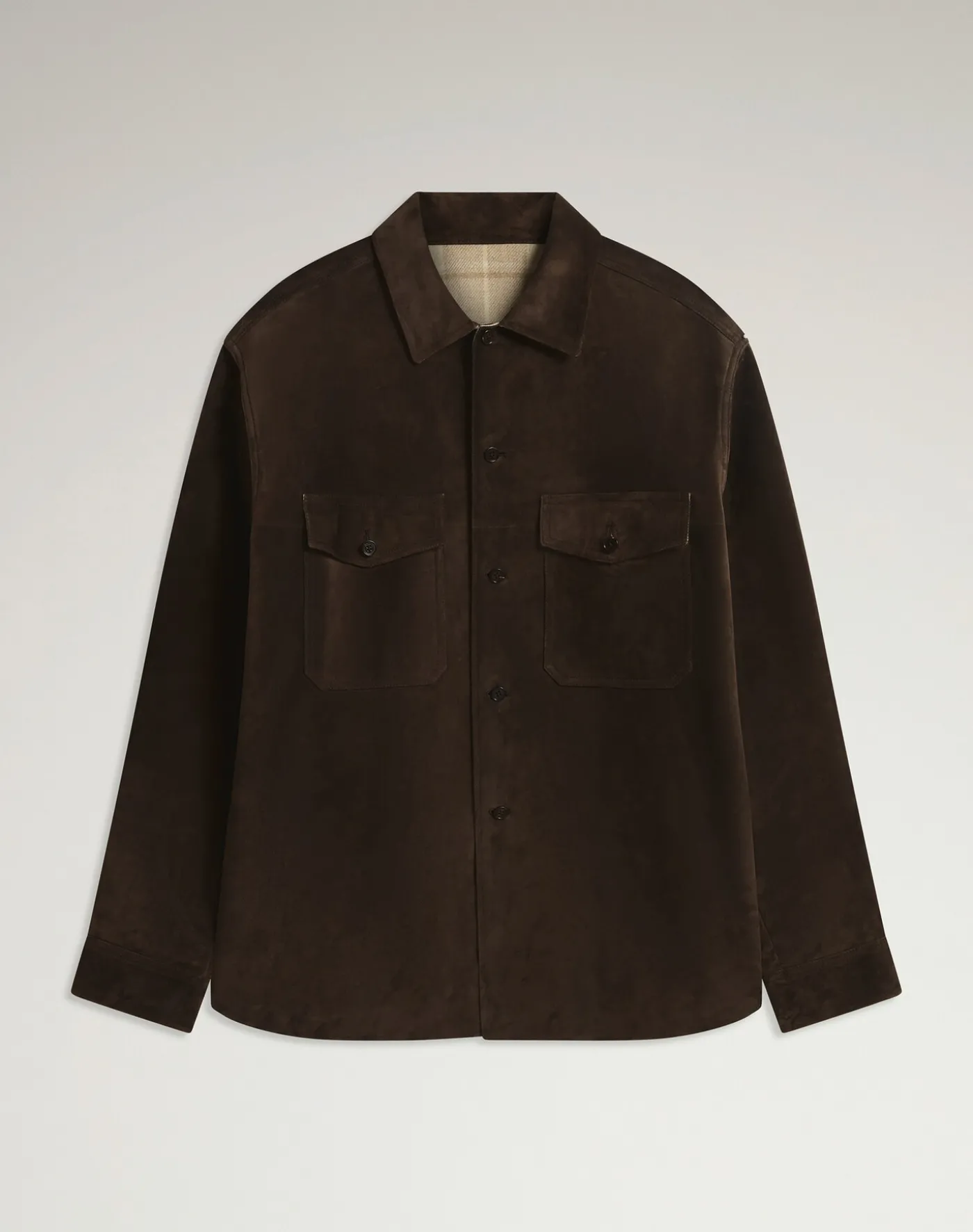 Suede Cashmere Overshirt