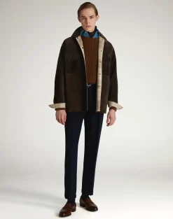 Suede Cashmere Overshirt
