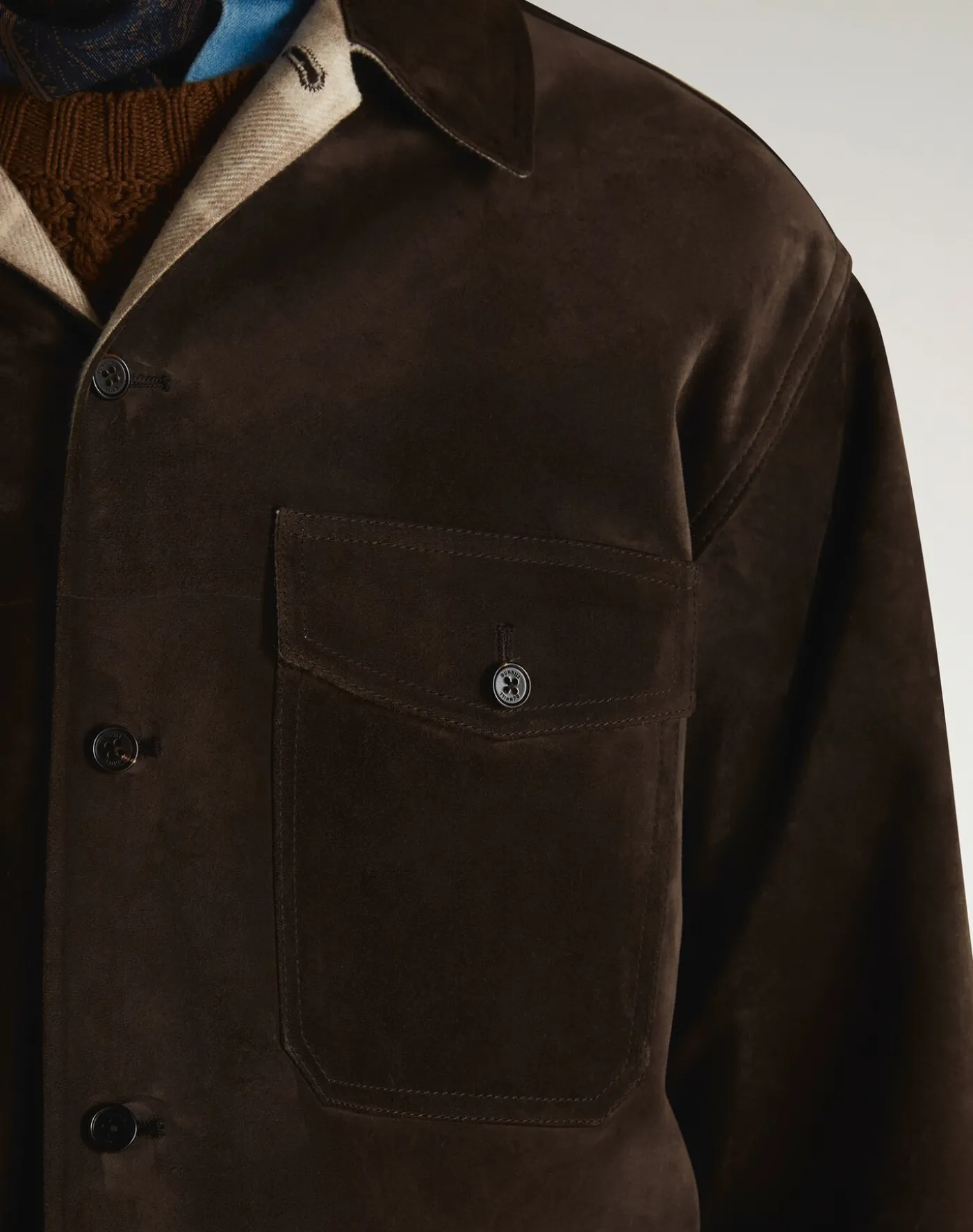 Suede Cashmere Overshirt