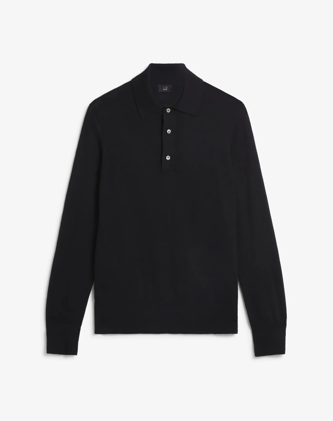Superfine Cashmere Long Sleeve Polo