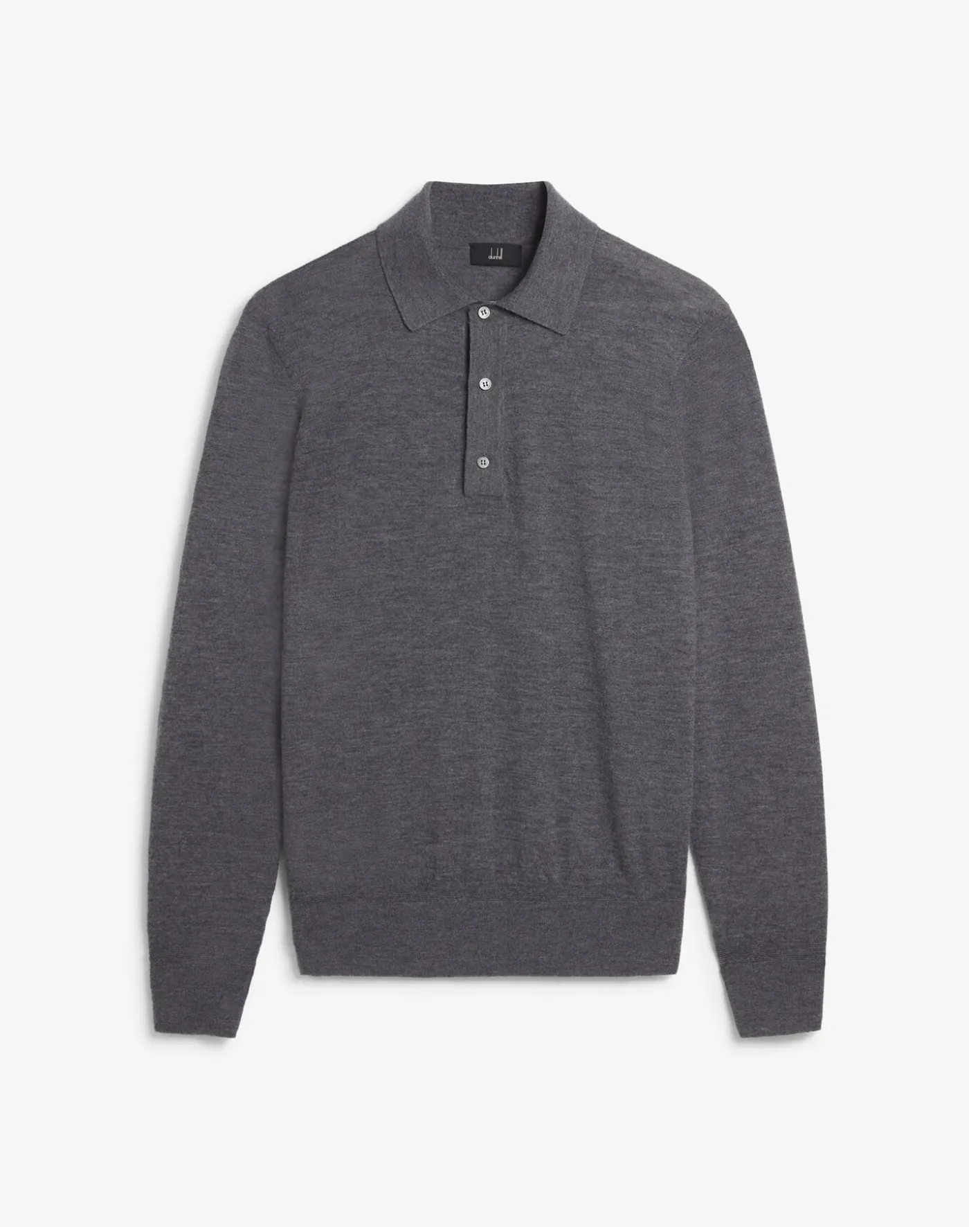Superfine Cashmere Long Sleeve Polo