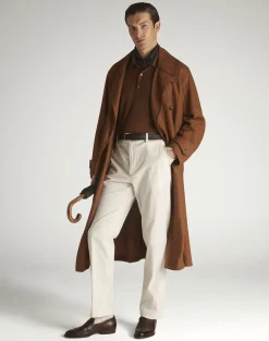Superfine Cashmere Long Sleeve Polo