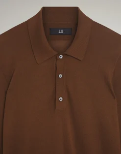 Superfine Cashmere Long Sleeve Polo