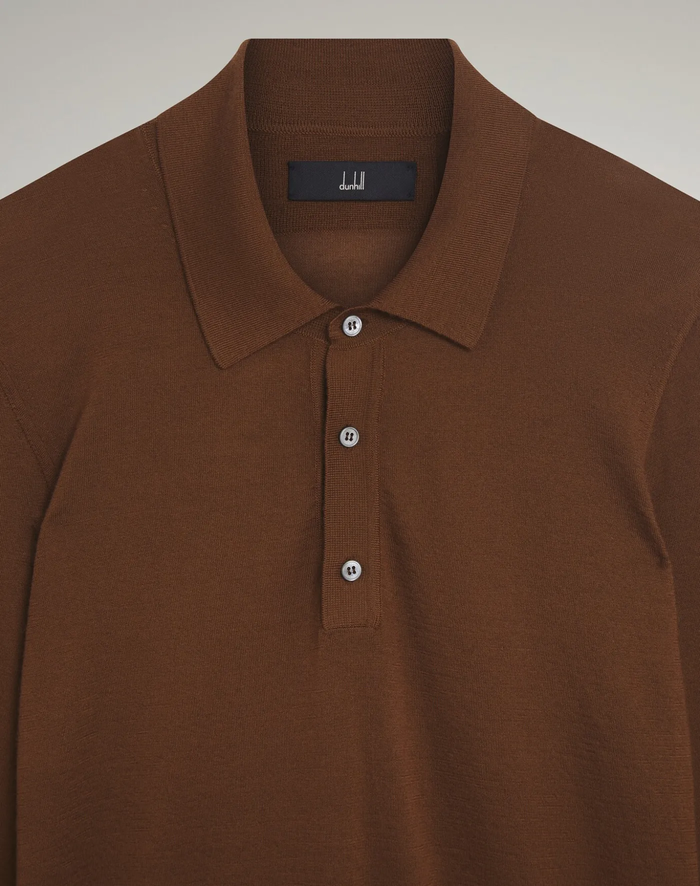 Superfine Cashmere Long Sleeve Polo