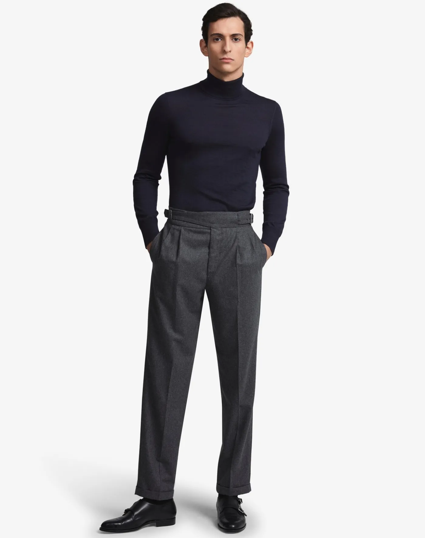 Superfine Cashmere Roll Neck Jumper
