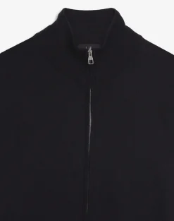 Superfine Cashmere Zip Through Jumper