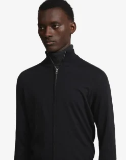 Superfine Cashmere Zip Through Jumper