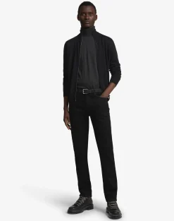 Superfine Cashmere Zip Through Jumper