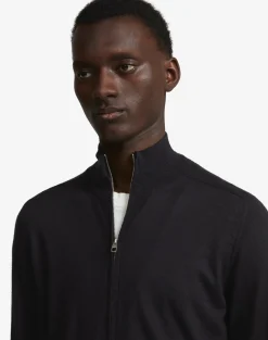 Superfine Cashmere Zip Through Jumper